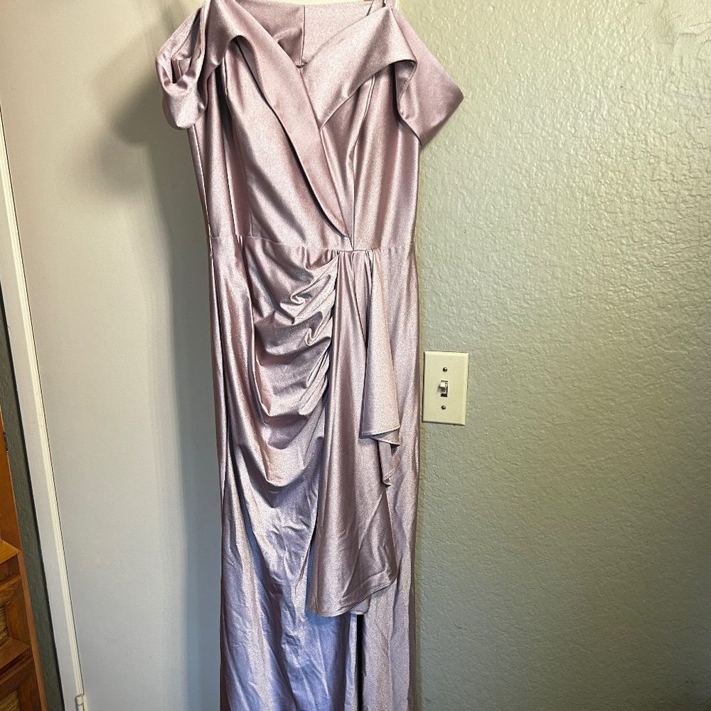 EUC Size 12 Large Chiffon Pink Formal Gown